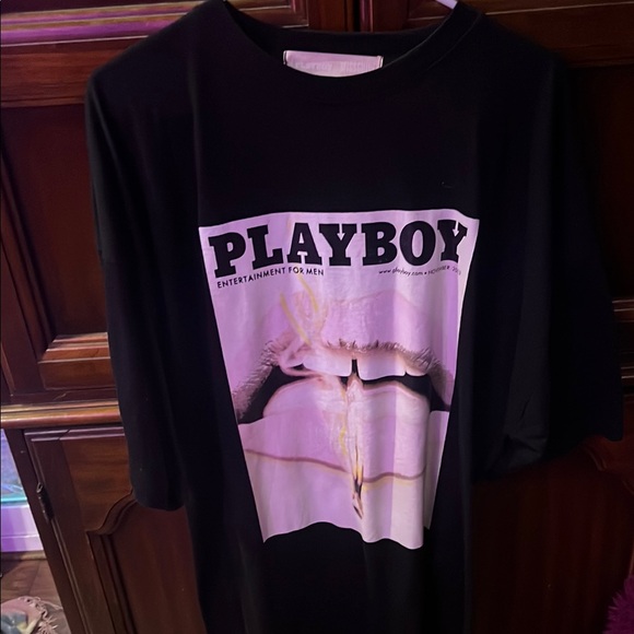 PLAYBOY Dresses & Skirts - Black Playboy oversized  T-Shirt dress